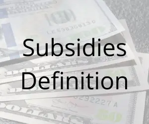 Subsidies Definition