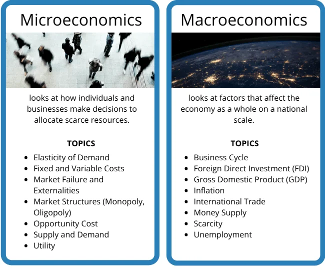 types of economics