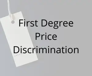First Degree Price Discrimination