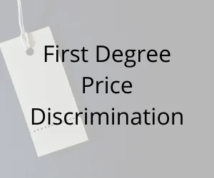 First Degree Price Discrimination