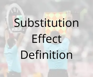 Substitution Effect Definition