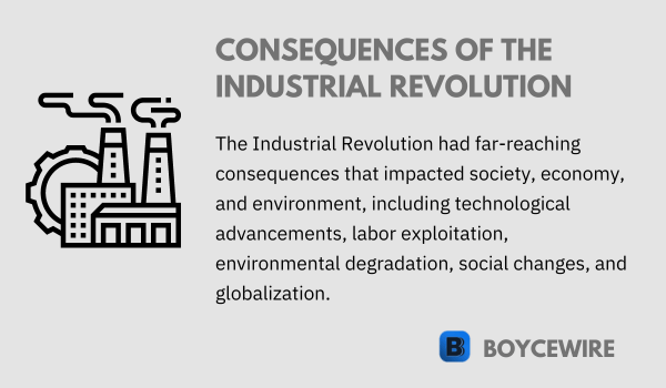 consequences of the industrial revolution